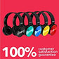 Classroom Headphones With Microphone Bulk 10-Pack, Student On Ear Comfy Swivel Earphones for Library, School, Airplane, Online Learning and Travel, HQ Stereo Sound 3.5mm Jack (Colored With Microphone)