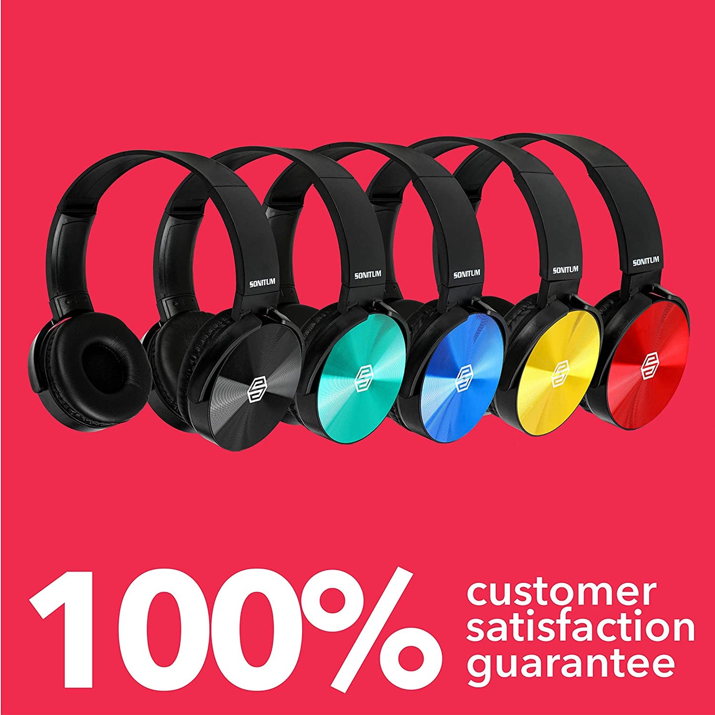 Classroom Headphones Bulk 5 Pack, Student On Ear Color Varieties, Comfy Swivel Earphones for Library, School, Airplane, Kids, for Online Learning and Travel, Noise Reducing, Stereo Sound 3.5mm Jack