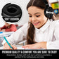 Premium Classroom Headphone & Mic Set by Sonitum- 3.5mm Jack Stereo Sound Earphones with Microphone & Soft Swivel On Ear Pads- Perfect for E-Learning, Meetings, Calls - Bulk Pack of 5 (Black)